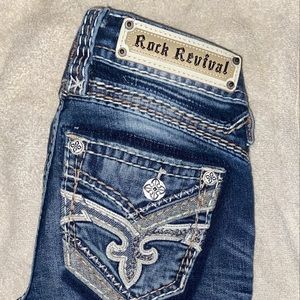 WOMENS ROCK REVIVALS, ANKLE SKINNY CROPPED